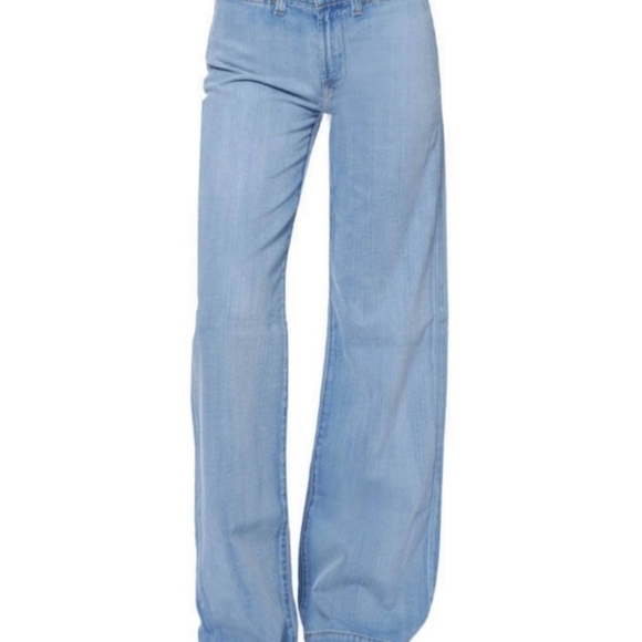 J. Brand | Women's Light Wash High Rise Wide Leg Malik Jeans (Size 32) - Picture 15 of 15